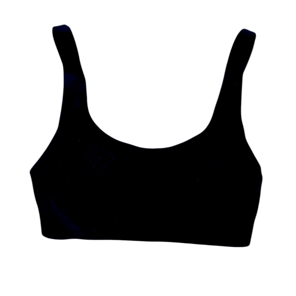 lululemon Black Sports Bra Scoop Neck Adjustable Straps